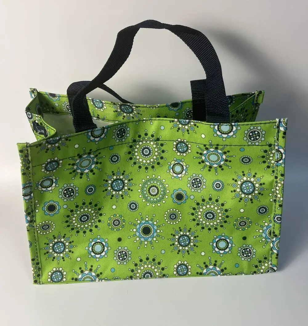 Thirty-One All-In Organizer Medallion Medley Green Tote NWOT 12x8x6.5